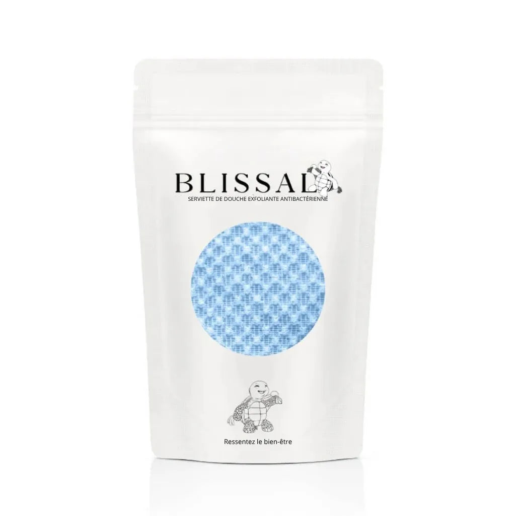 Blissalo™ – Serviette de Douche Exfoliante Antibactérienne
