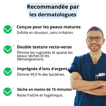 Blissalo™ – Serviette de Douche Exfoliante Antibactérienne